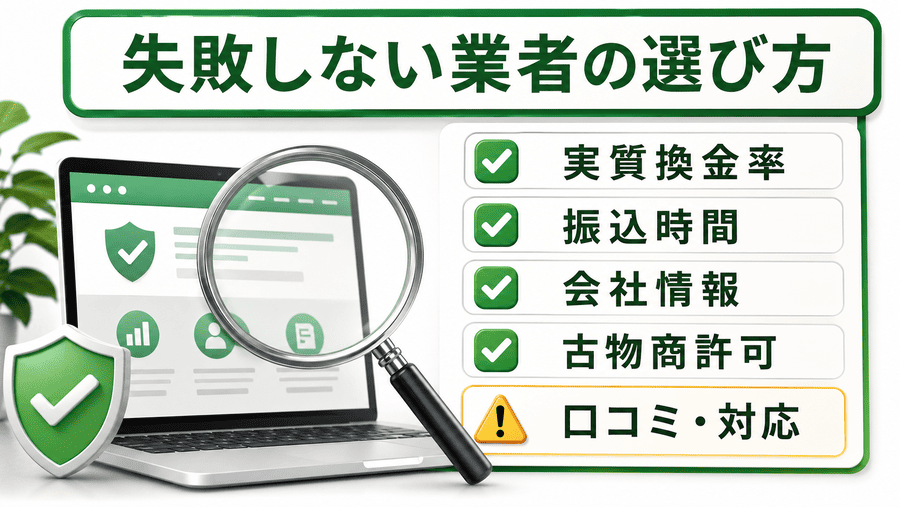 失敗しないキャリア決済現金化業者の選び方