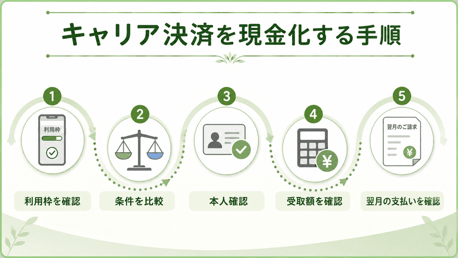 キャリア決済を現金化する手順