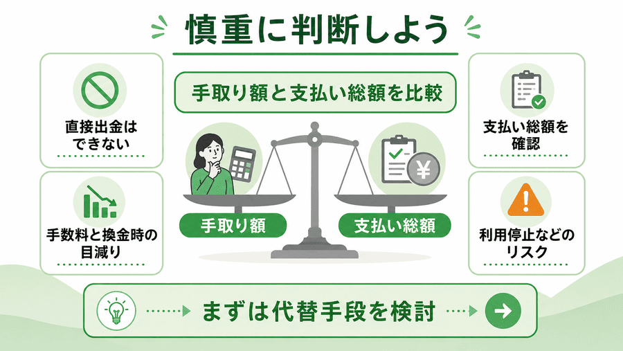 【まとめ】手取り額と支払い総額を確認して慎重に判断しよう