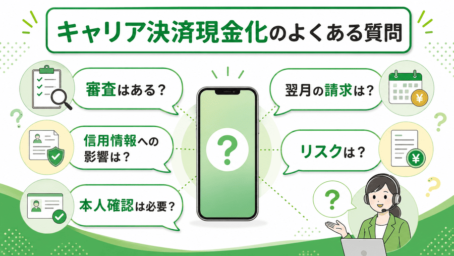 キャリア決済現金化に関するよくある質問