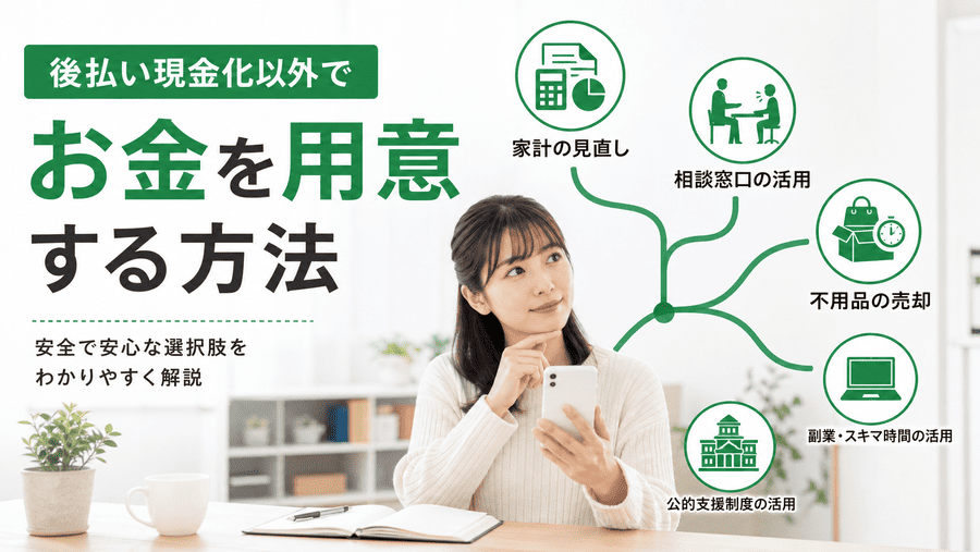 後払い現金化以外でお金を用意する方法