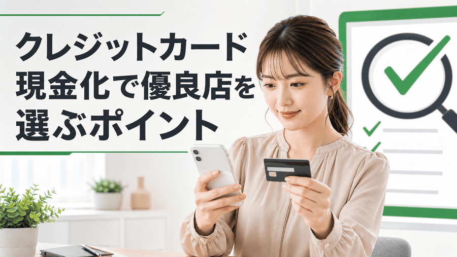 クレジットカード現金化で優良店を選ぶポイント