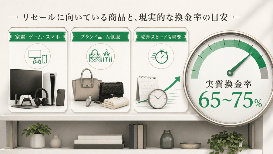 atone(アトネ)現金化に向いている商品と換金率の相場