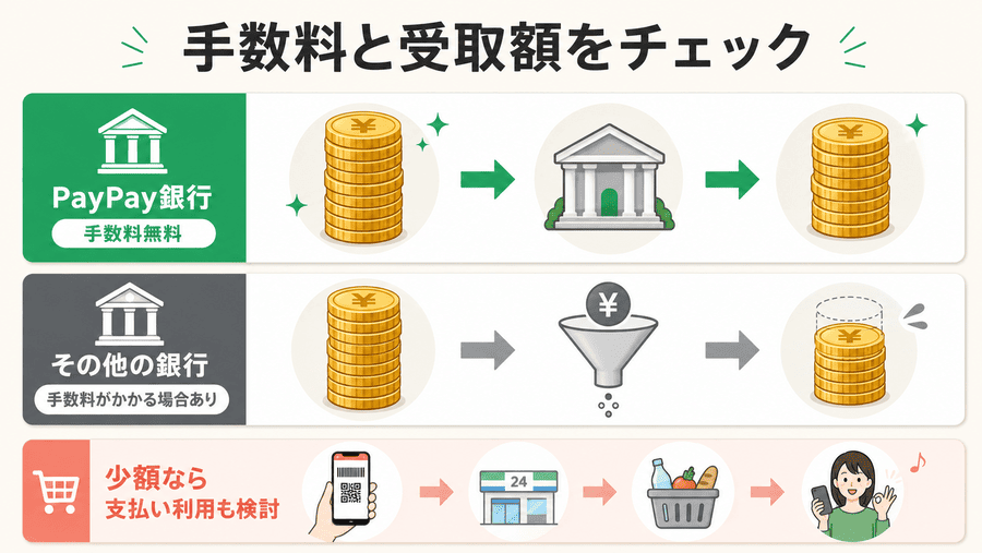 PayPay現金化にかかる手数料と受取額