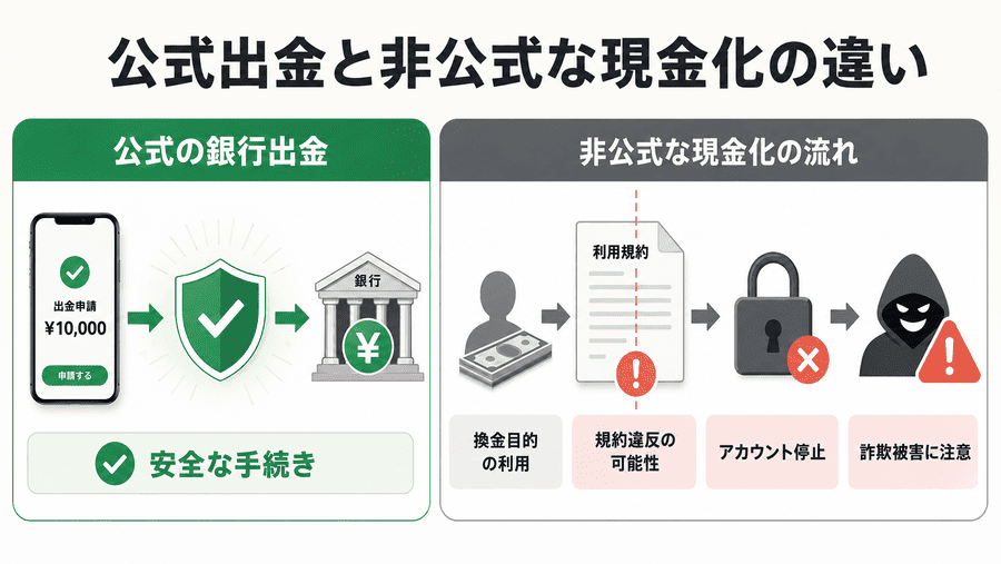 PayPay現金化は違法？利用規約上の注意点