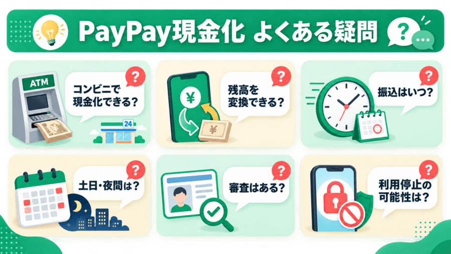 PayPay現金化に関するよくある質問