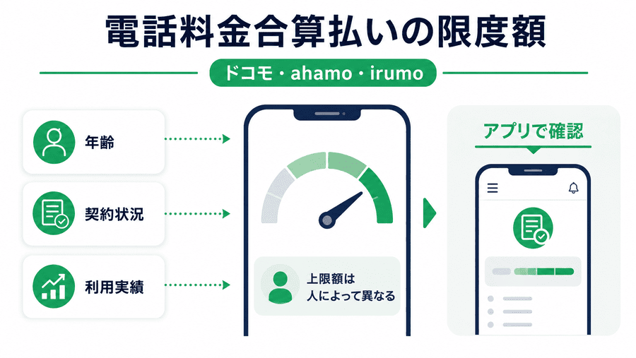 d払いの電話料金合算払いの限度額はいくら？
